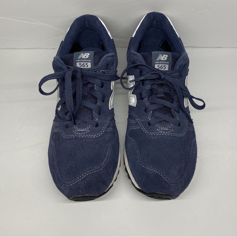 New Balance 565 Trainers Sneakers Blue Suade Mens 9US